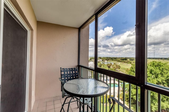 view of balcony