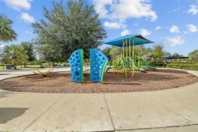 view of jungle gym