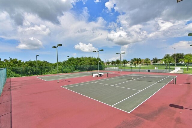 view of sport court