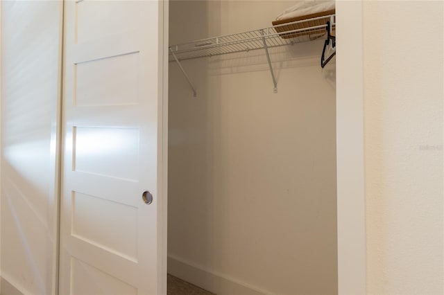 view of closet