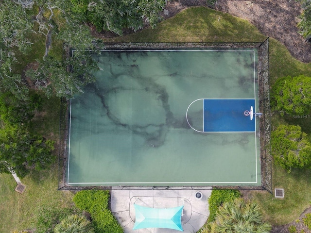 view of basketball court