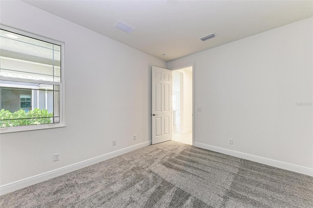 view of carpeted empty room