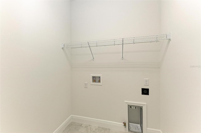 4254 Golden Creek Ter, Parrish, FL 34219 - laundry room with hookup for an electric dryer, washer hookup, and baseboards