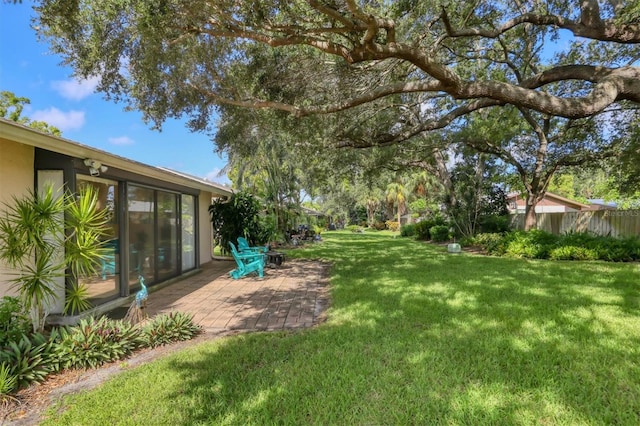 view of yard featuring a patio area