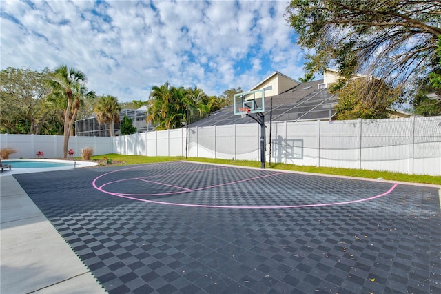 view of basketball court