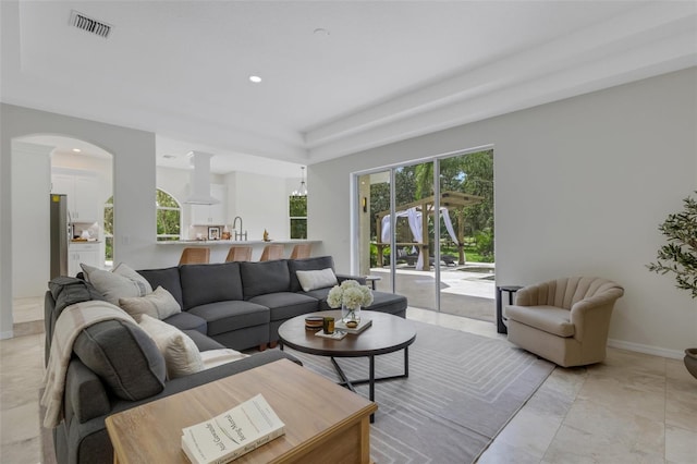 view of living room