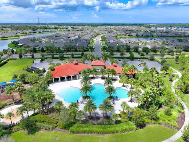 birds eye view of property