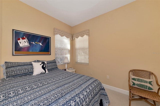 bedroom with carpet floors