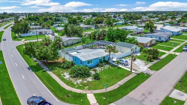 aerial view featuring a residential view