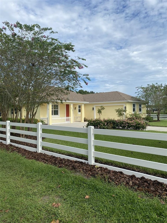 view of home's exterior featuring a lawn