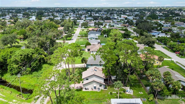 aerial view featuring a residential view