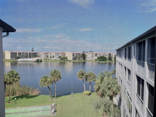 view of water feature