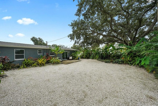 view of yard featuring a patio area