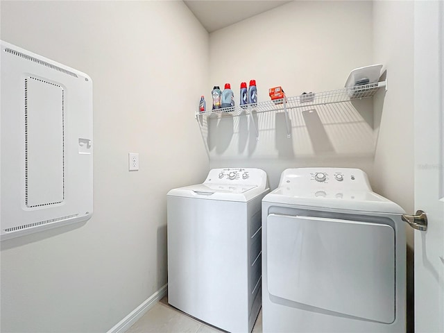 laundry room with washer and clothes dryer