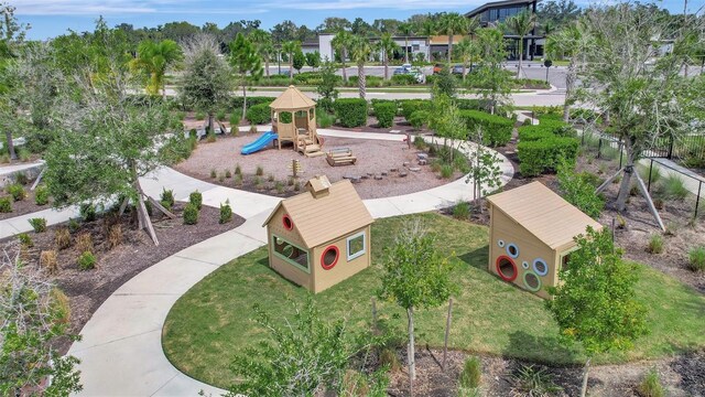 birds eye view of property