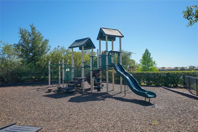 view of play area