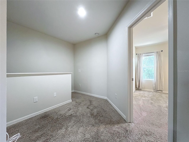 view of carpeted empty room