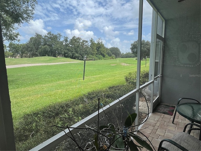 view of sunroom / solarium