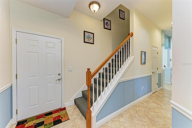 view of tiled entryway