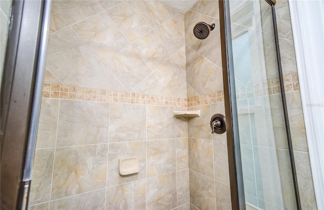 bathroom with walk in shower