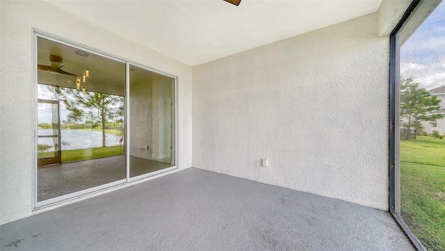 unfurnished sunroom with a wealth of natural light