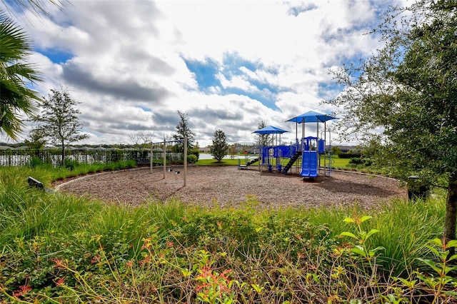 view of play area