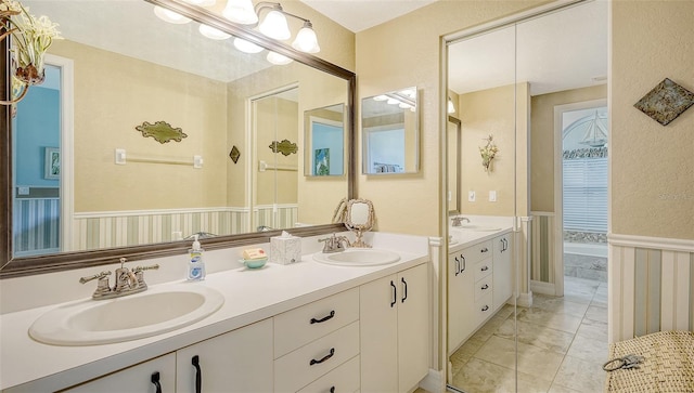 bathroom featuring vanity