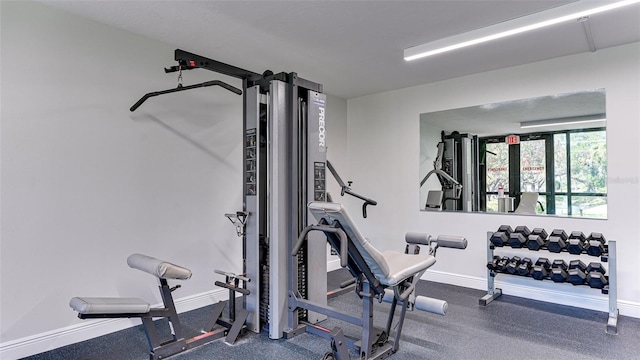 view of workout room