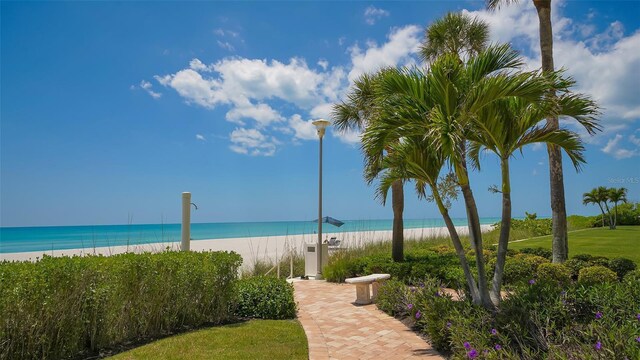 water view featuring a view of the beach