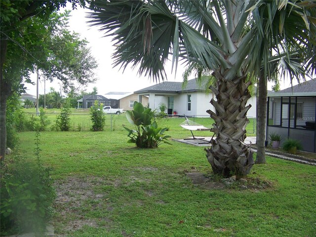 view of yard with a patio