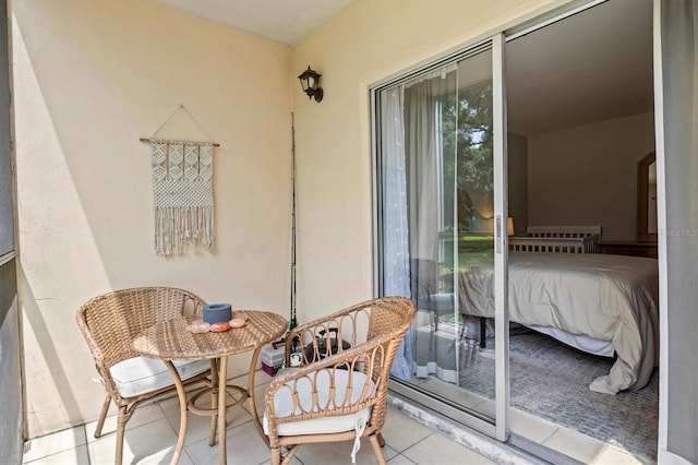 balcony featuring a patio area