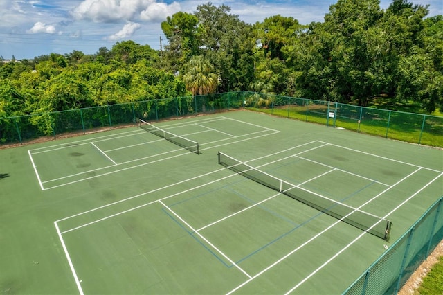 view of tennis court