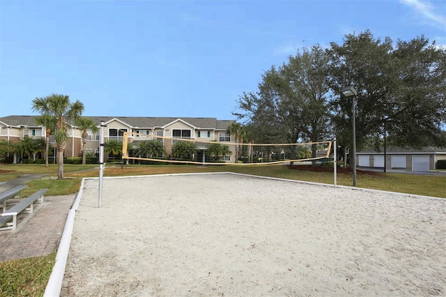 view of community with volleyball court