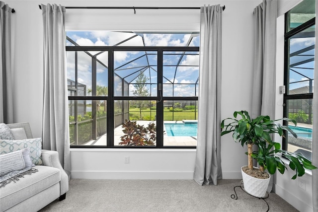 sitting room with plenty of natural light