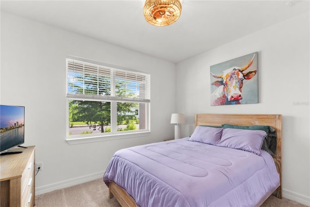 bedroom with carpet floors