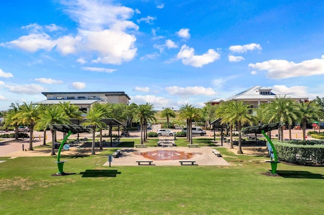 view of home's community featuring a yard