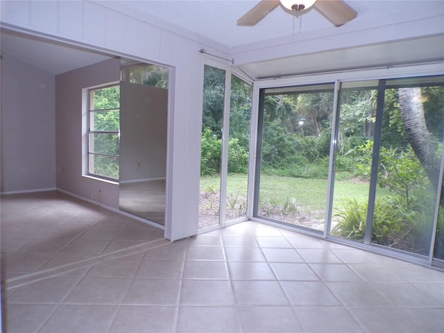 4973 Village Gardens Dr Unit 50, Sarasota, FL 34234 - tiled spare room with ceiling fan