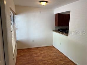 interior space featuring dark hardwood / wood-style flooring