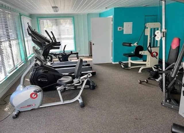 view of exercise room