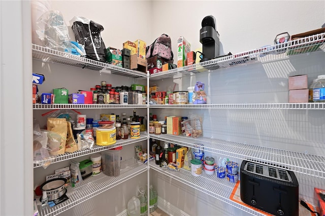 view of pantry