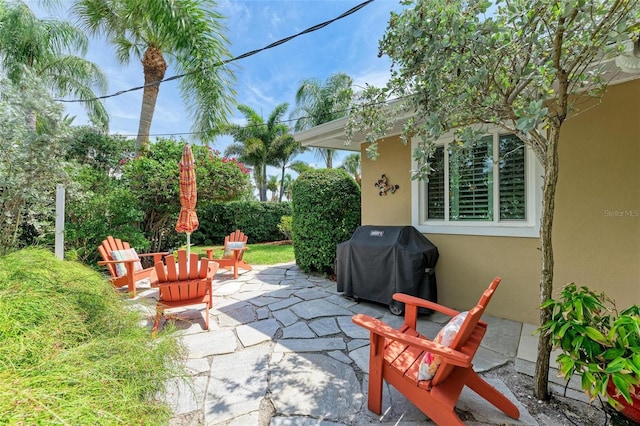 136 Crescent Dr, Anna Maria, FL 34216 - view of patio / terrace featuring grilling area