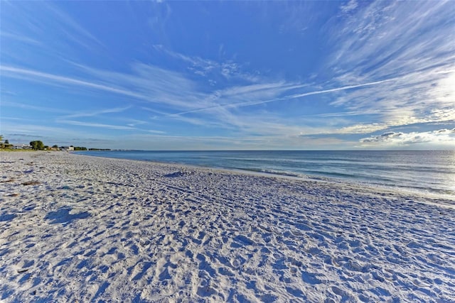 136 Crescent Dr, Anna Maria, FL 34216 - view of water feature featuring a beach view