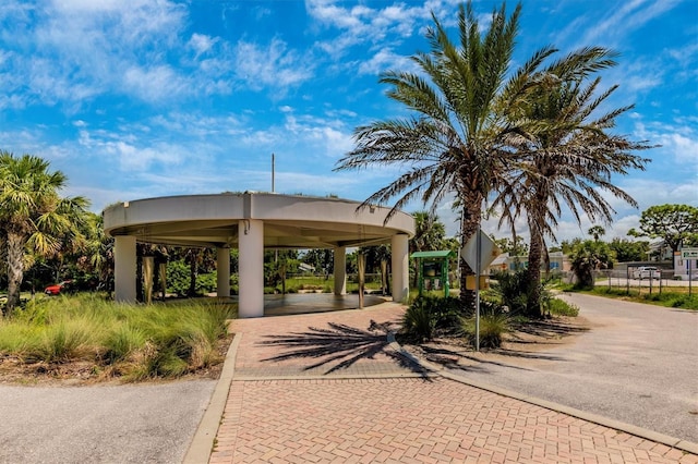 view of property's community with a gazebo