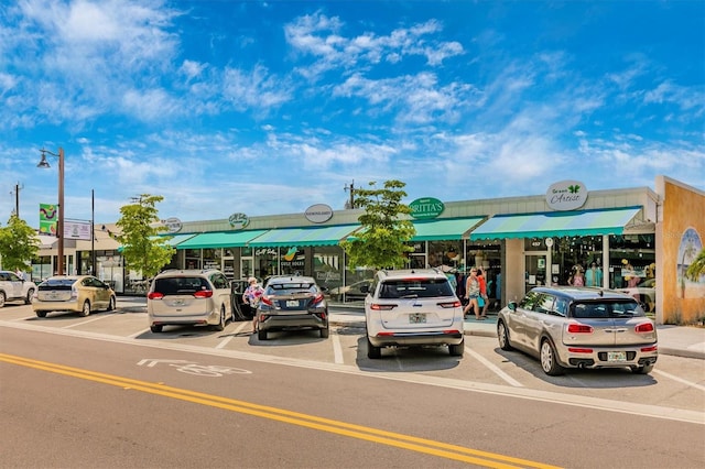 view of parking / parking lot