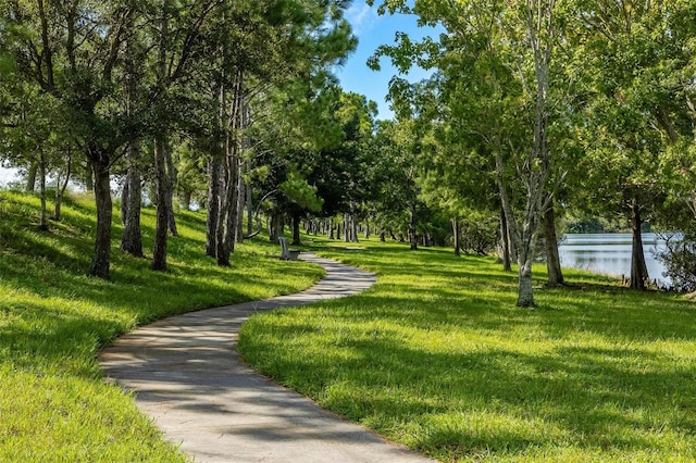 surrounding community with a lawn