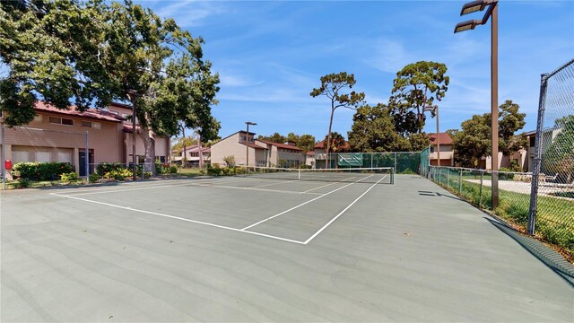 view of tennis court