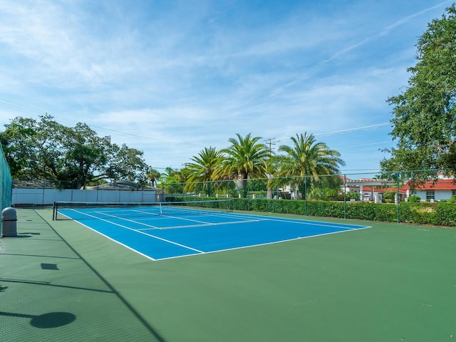 view of tennis court