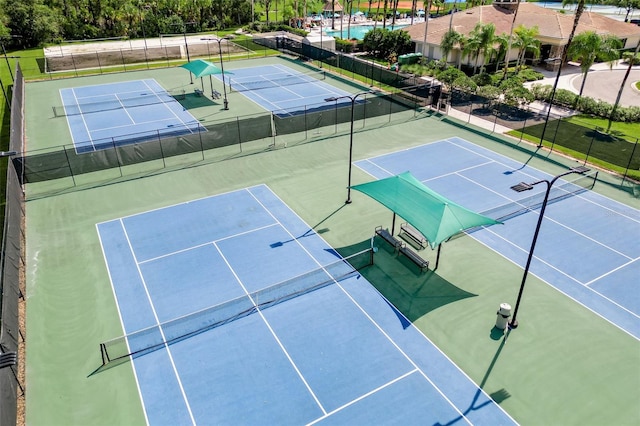 view of tennis court