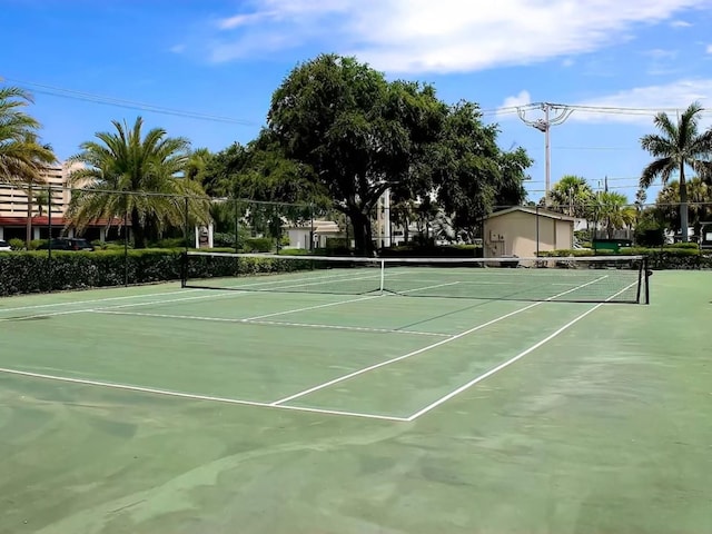 view of tennis court