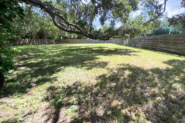 view of yard with fence private yard